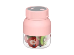 Exprimidor Portátil De Gran Capacidad 800ml Con Pajita Rosa Veanxin