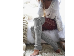 2026-medias Térmicas De Punto Para Mujer, Altas Hasta La Ingle, Calcetines Sobre La Rodilla