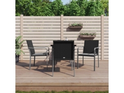 Juego de comedor de jardín de 5 piezas con cojines de mimbre y acero de DKD Home Decor