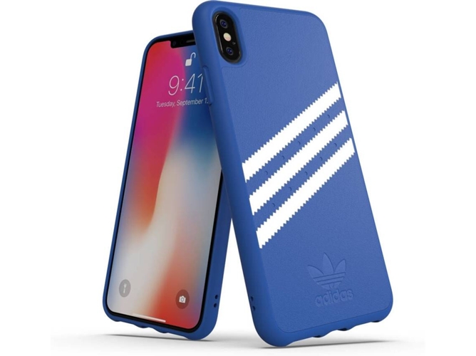 Funda iPhone XS Max ADIDAS Moulded Suede Azul