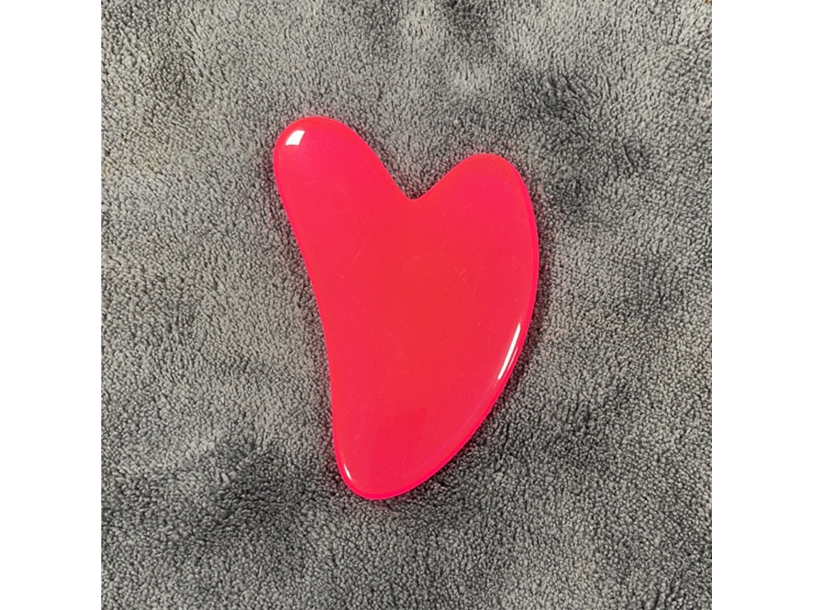 (rojo Brillante C) 1 Tablero De Gua Sha De Resina En Forma De Corazón, Masajeador Facial, Herramienta De Masaje Spa