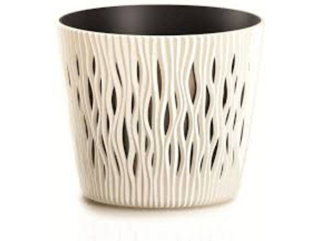 Maceta PROSPERPLAST Sandy Round (Beis - 15.8 x 15.8 x 13.8 cm)