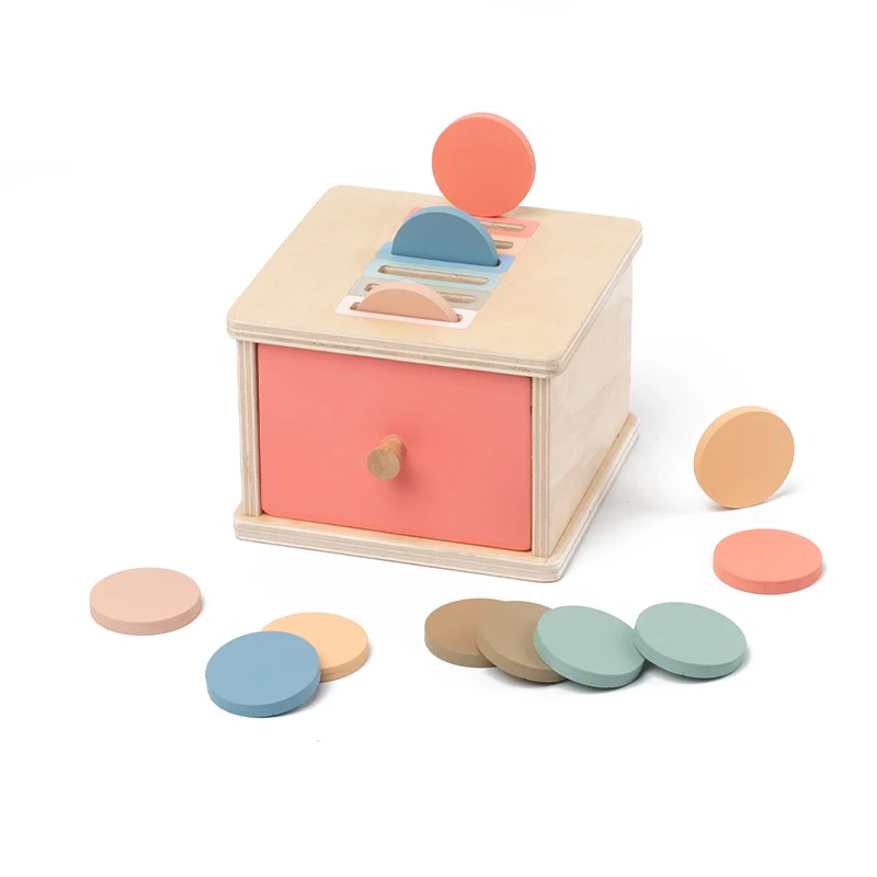 Materiales Didácticos Montessori, Juguetes De Madera, Cajas Para Clasificar Colores Y Emparejar Formas.