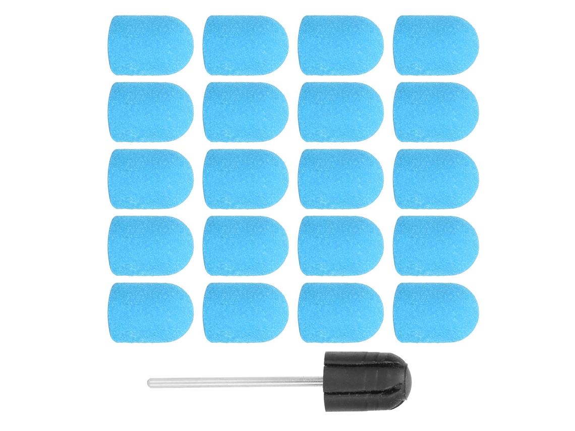 Juego De Discos De Lijado Para Uñas Con Broca De Pulido Azul (13x19 Mm)