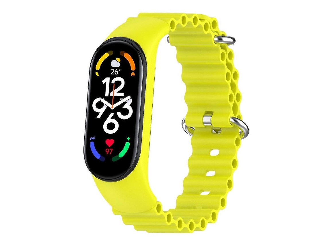 Pulsera de silicona transpirable de color liso para Xiaomi Mi Band 7/6/5/4/3
