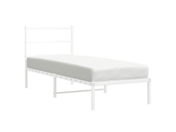 Maison Exclusive - Estructura Cama Sin Colchón Con Cabecero Metal Blanco 80x200 Cm