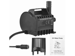 Bomba de agua sumergible pequeña de 12 V, 360 l/h, 2,8 m