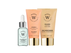 Suero en gel iluminador con vitamina C (30 ml) + Suero para ojos con ácido hialurónico (15 ml) + Hidratante reafirmante con colágeno (50 ml)