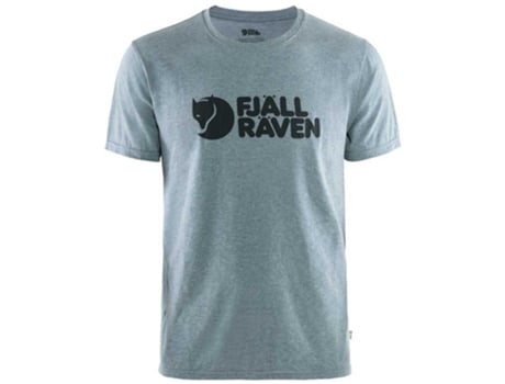 Camiseta de Hombre FJÄLLRÄVEN Logo Azul (XL)