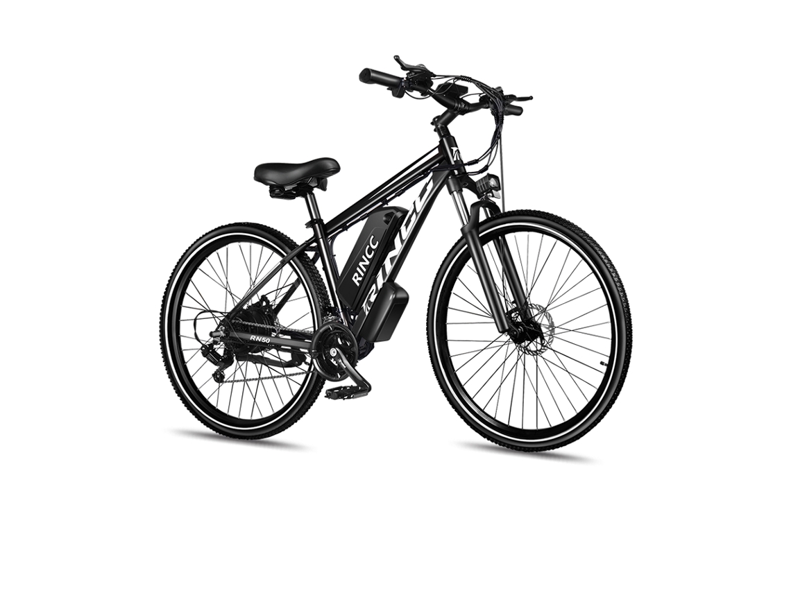 Bicicleta de montaña eléctrica Rincc RN50 de 29 pulgadas con motor de 750 W y batería de 48 V y 15 Ah.