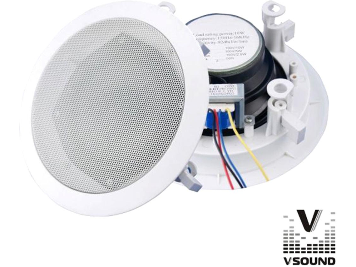 G-VCS5BP :PA ALTAVOZ DE TECHO 100V 5'' 6Wmax BLANCO VSOUND