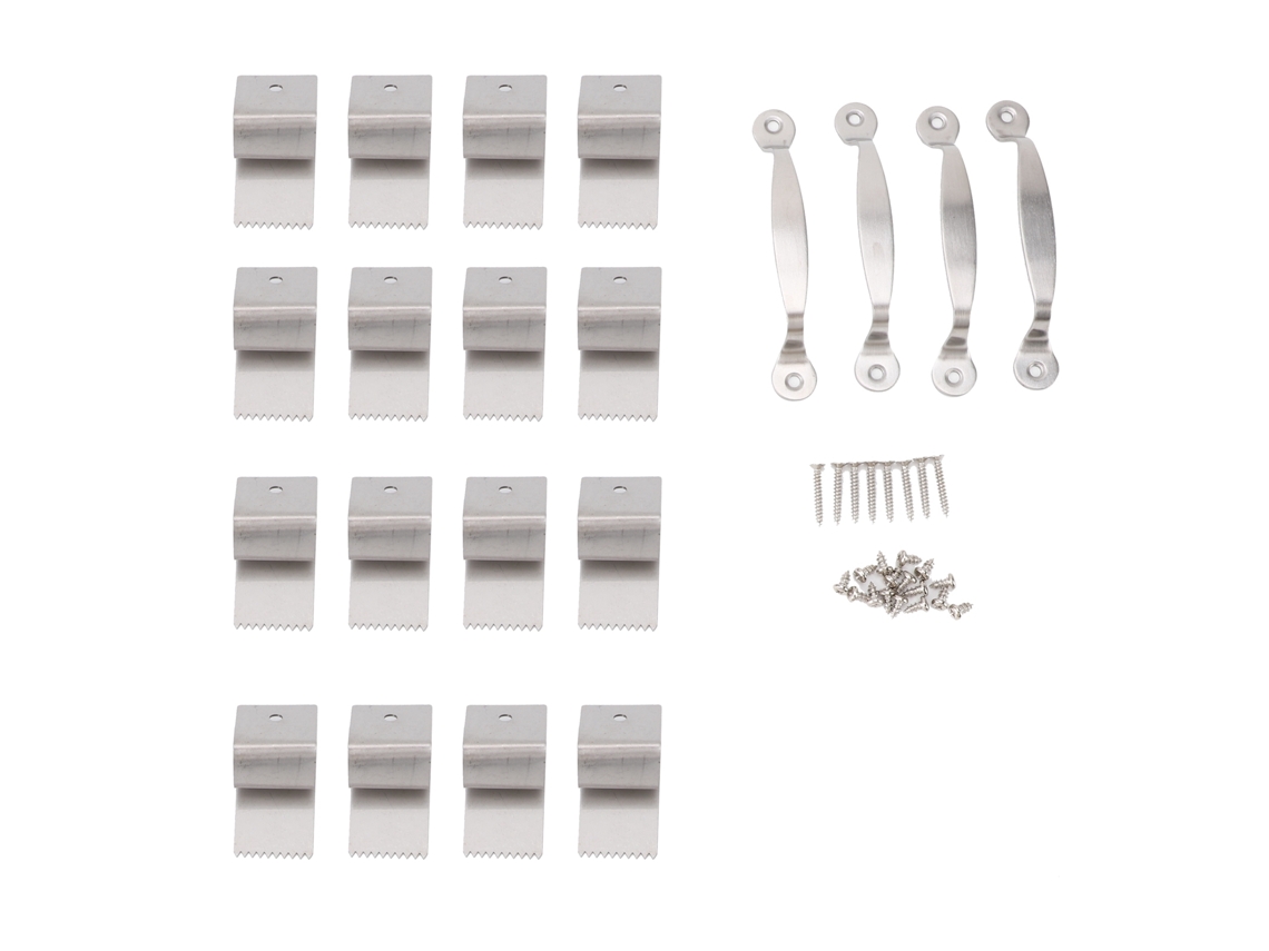 16 Abrazaderas Reutilizables De Acero Inoxidable Para Ventanas, Para Taladrar, Compatibles Con Madera Contrachapada De 1/2 Pulgada.