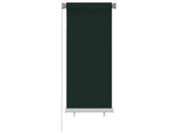 Persiana enrollable de jardín HDPE verde oscuro VIDA XL (60x140 cm)