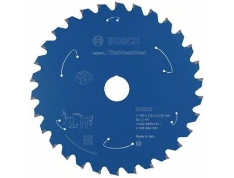 Disco de Sierra Circular BOSCH Para Sierra Sin Cables Expert para Acero Inoxidable 140x1.5/1.2x20 T30 para Sierras Para Seco Manuais