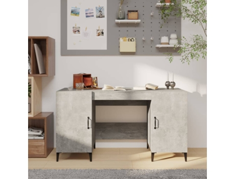 Escritorio VIDAXL Gris Madera contrachapada (140x50x75 cm )