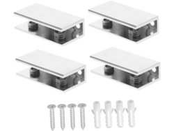 Clips De Fijación Para Vidrio (4 Unidades), Clips De Fijación Para Armarios De Aleación De Zinc