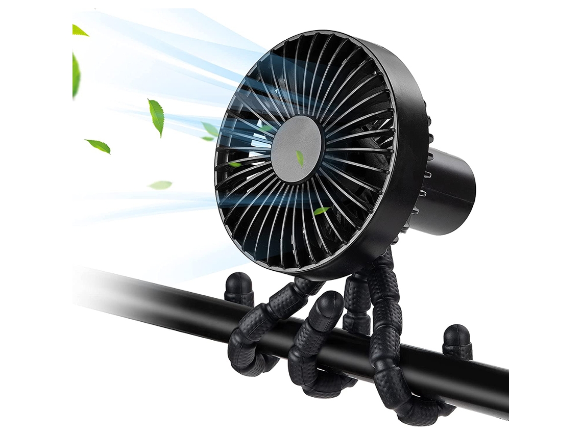Ventilador USB silencioso BRILVIBERA para cochecitos de bebé