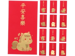 Sobres Rojos Del Año Del Caballo, 60 Unidades, Papel Resistente, Diseños Creativos Para El Nuevo