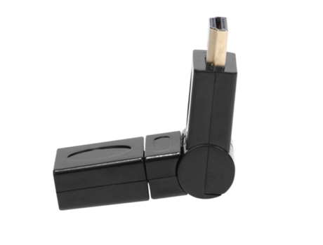 Adaptador HDMI Macho para HDMI Hembra Articulado 180°