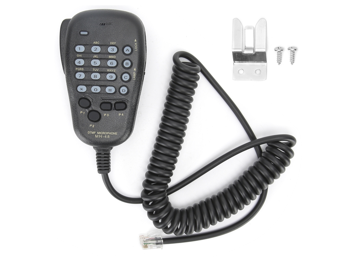 Micrófono De Mano Con Altavoz Y Botón Dtmf De 6 Pines Para Ft-1500 Ft-1802 Mh-48a6j