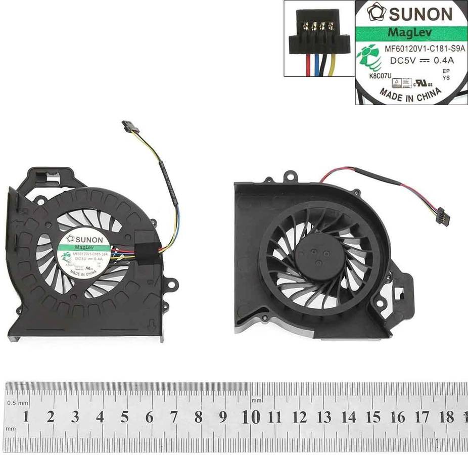 Ventilador para Portátil HP Pavilion Dv6-6B03Ss Dv6-6B57El 665309-001
