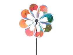Molino de viento para jardín, decoración de patio, juguete de dibujos animados para exteriores, para niños, diámetro de 30 cm, varilla de 45 cm de altura.
