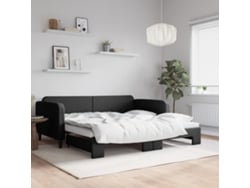 Sofá Cama Nido Tela Negro 100x200 Cm