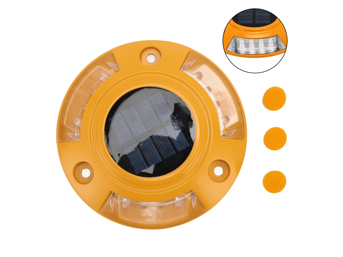 2026-luz De Estudio Solar Ip68 Impermeable De Aluminio Led Para Camino Muelle Deck 1.8w 6v Blanco