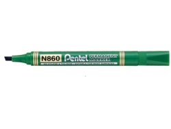 PENTEL N860 Marcador Permanente Verde 12 Piezas