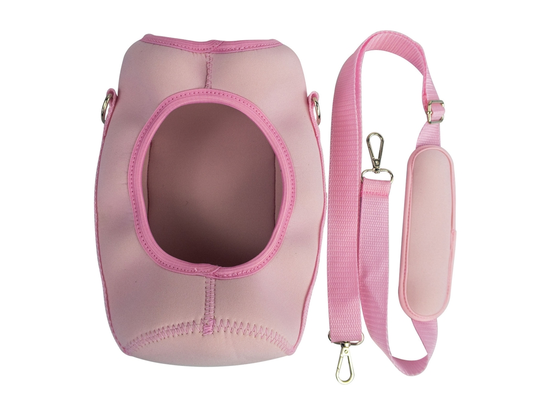 Porta Garrafa Com Cinto Ajustável Para Esportes Ao Ar Livre Bolsa Capa Garrafa Rosa