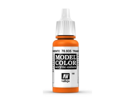 Pintura Acrílica Mate 17 Ml ACRYLICOS VALLEJO 935 Naranja Transparente