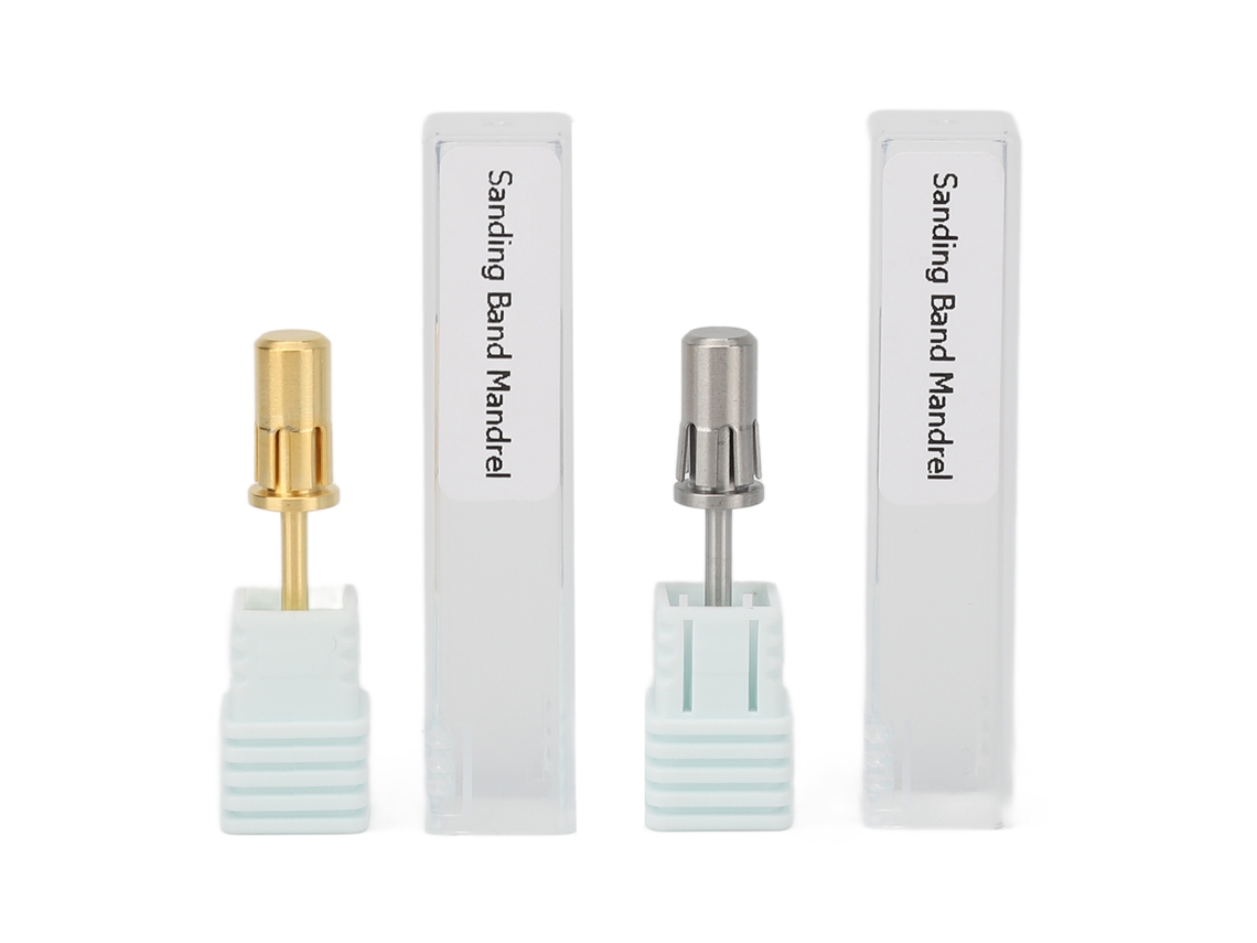 2 Piezas Mandril Para Taladro De Uñas Con Cintas De Lijado Acero Tungsteno Herramienta De Manicuría Para Máquina De Esmerilado Eléctrico De Uñas