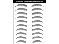Tatuaje De Cejas 4d Similar Al Cabello, Adhesivo, Resistente Al Agua, 5 Láminas