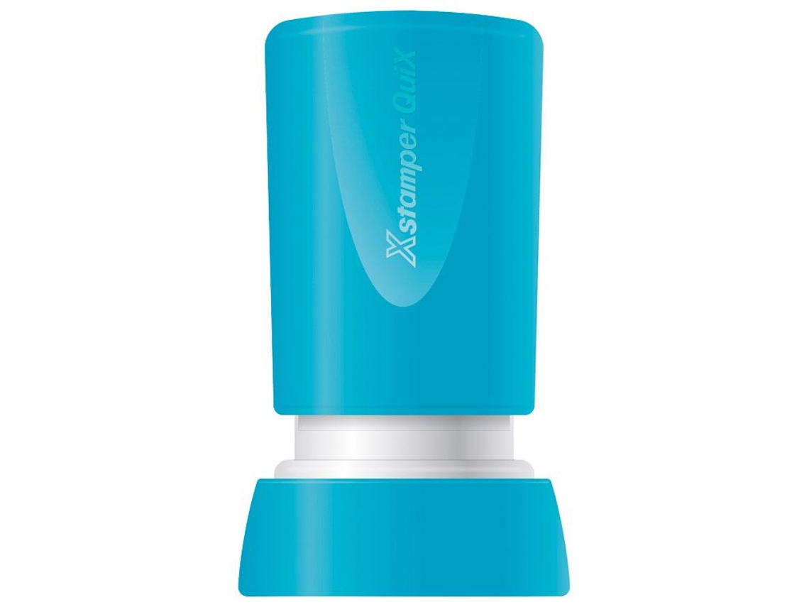 Quix Sello Personalizado X'STAMPER (Azul - Ø 14 Mm)