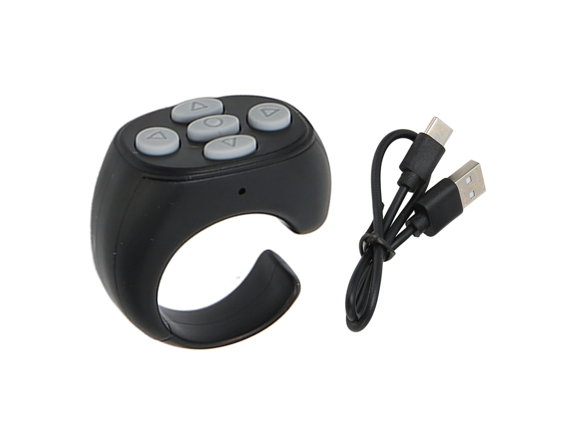 Anillo De Control Remoto Bluetooth Para Teléfono Móvil, Control De Páginas, Selfies, Asistente De Tv, Lectura
