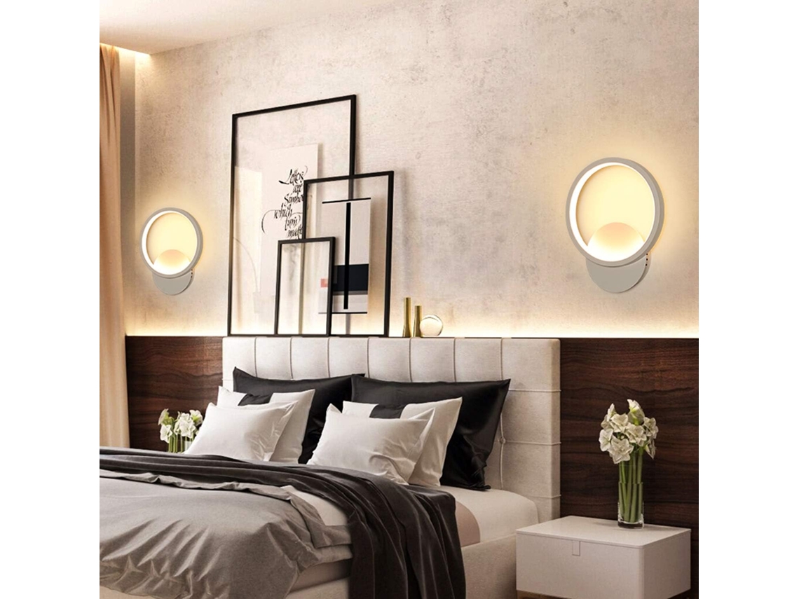 Aplique De Pared Led 13 W Interiores, Redonda, Luz Blanca Cálida 3000 K, Diseño Moderno Para Dormitorio, Sala Estar, Escalera, Pasillo, Ca 220 V