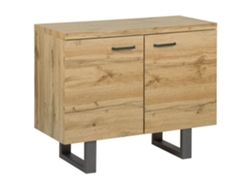 Aparador de 2 puertas BELIANI Timber de MDF Madera clara 94x42x79