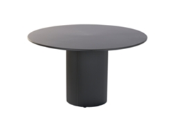 Mesa Redonda Comedor Metal Negro 130x130x75cm