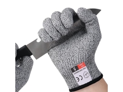 Guantes anticorte de nivel 5 - 2 pares para cocina - Protección contra cortes para adultos - Jardín - Talla XL