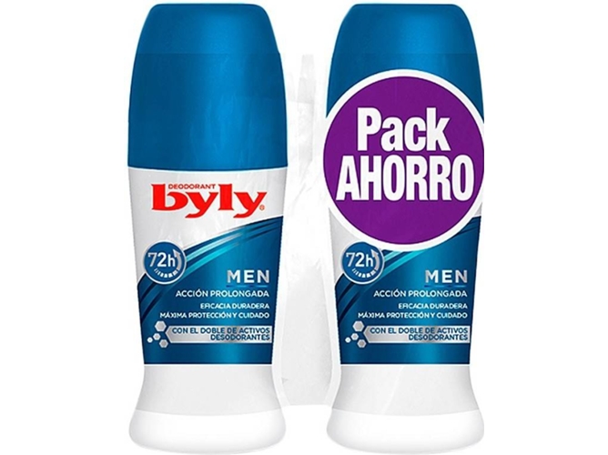 Pack Desodorantes BYLY For Men Roll-On 2 Unidades 50 ml
