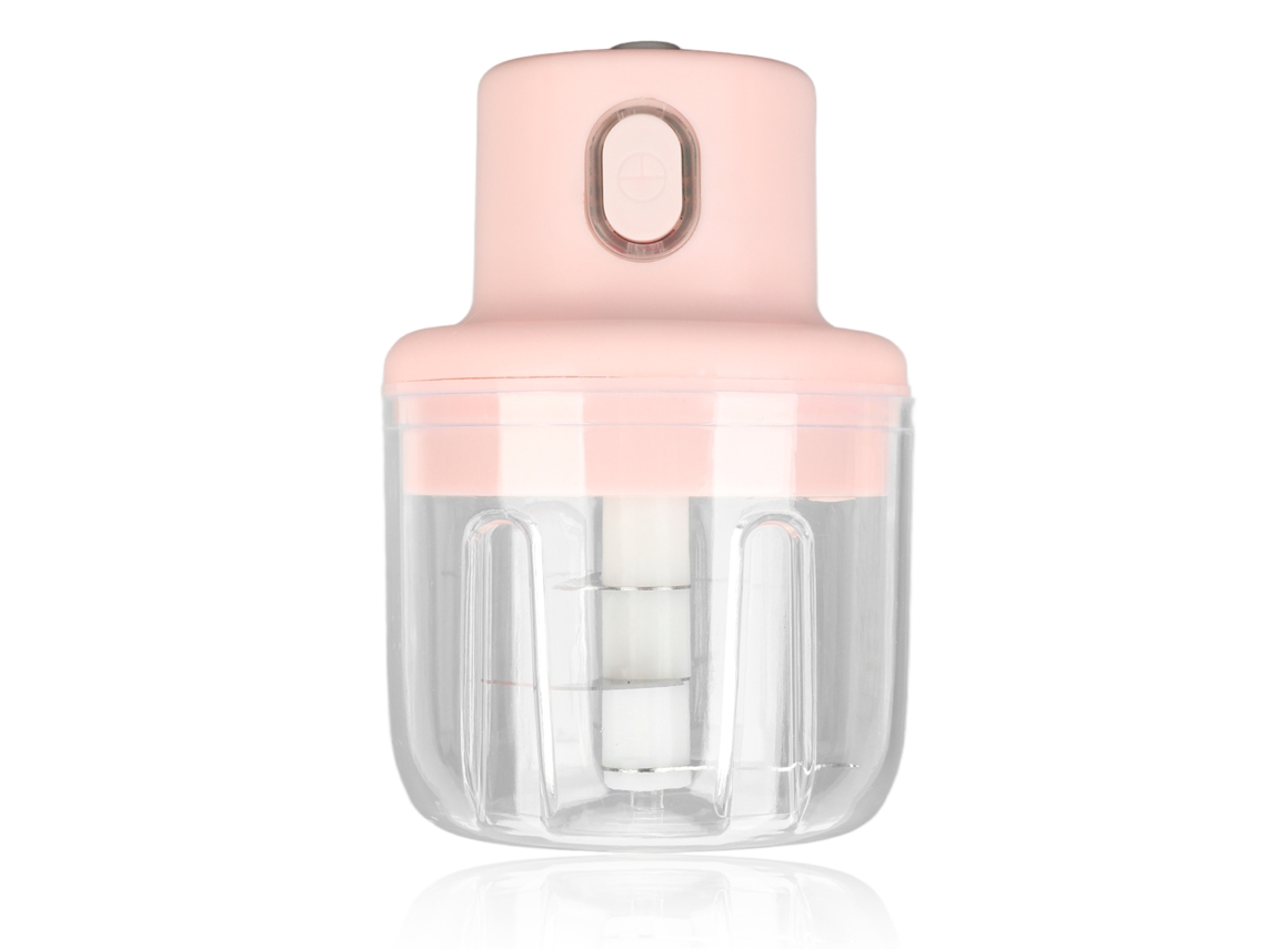 Mini Picadora Eléctrica De Ajo De 250 Ml, Procesador De Alimentos Pequeño Para Cebollas Y Jengibre Rosa.