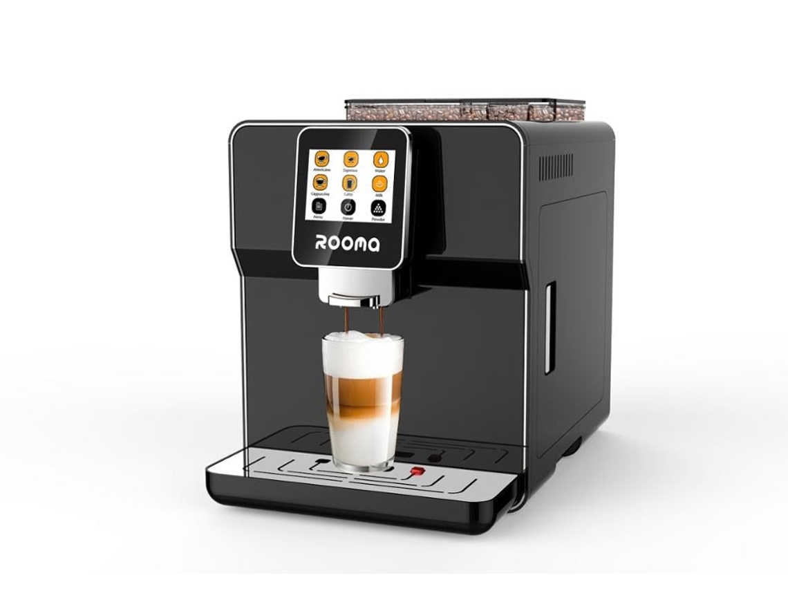 Capuchino automático con pantalla táctil, café con leche, máquina