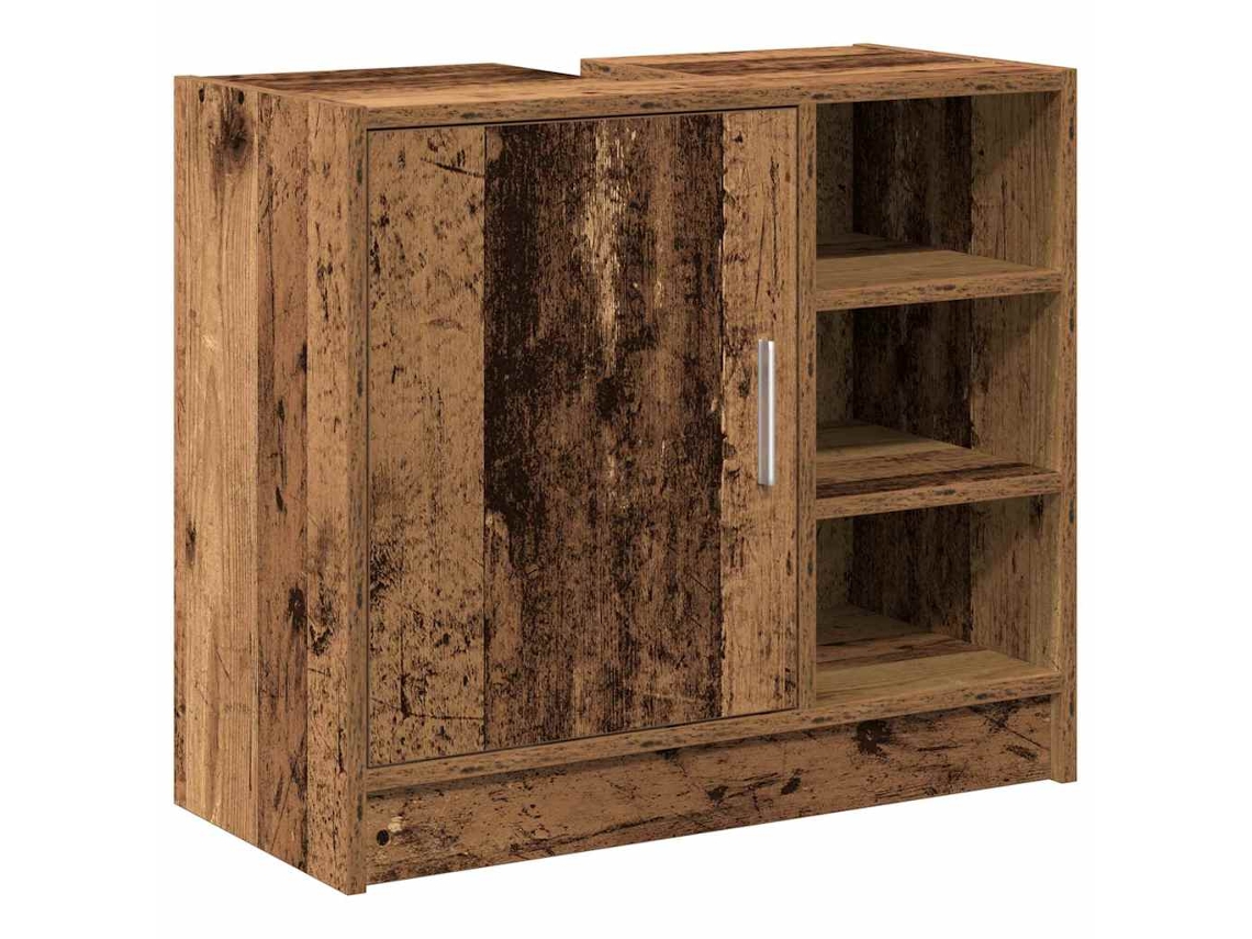 Maison Exclusive - Mueble De Cuarto De Baño Madera Envejecida 63 X 29 X 55 Cm