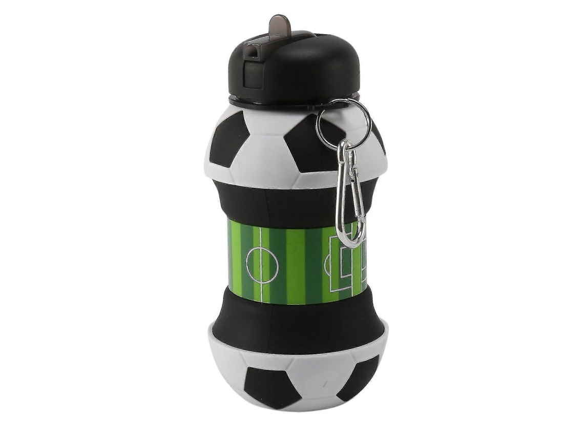 Botella De Agua Deportiva De Fútbol Plegable Para Viaje Con Silicona Rosewell