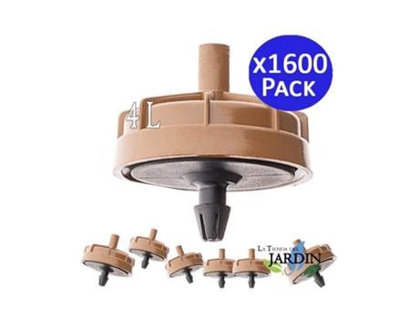 1600 X Goteros Para Riego Autocompensante 4 Litros Seta SUINGA