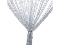 Rebe-panel De Cortina De Cuerdas Con Purpurina, Mosquitera Dorada Para Puertas, Ventanas Y Entradas (gris)