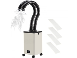 Unidad De Extracción De Humos 150 W Compacta Con 2 Tubos Flexibles Y 3 Filtros 99,91% Tekmaquinas