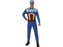 Disfraz de Hombre RUBIE'S Capitán América (Poliéster - Tam: XL)