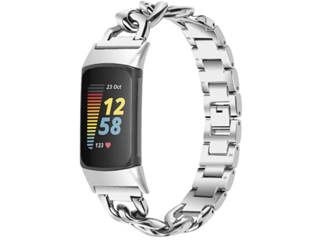 Reloj Pulsera Compatible Con Fitbit by Google Charge 3/4 Acero Inoxidable Astilla