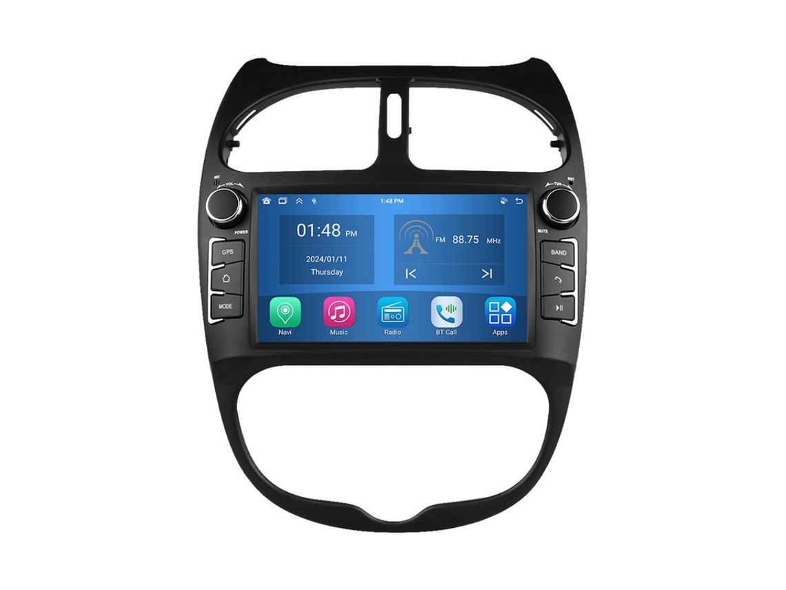 Roverone 4+64g Para Peugeot 206 206cc 206sw 2000 -2008 Autoestéreo Carplay Android Radio Navegación Dsp